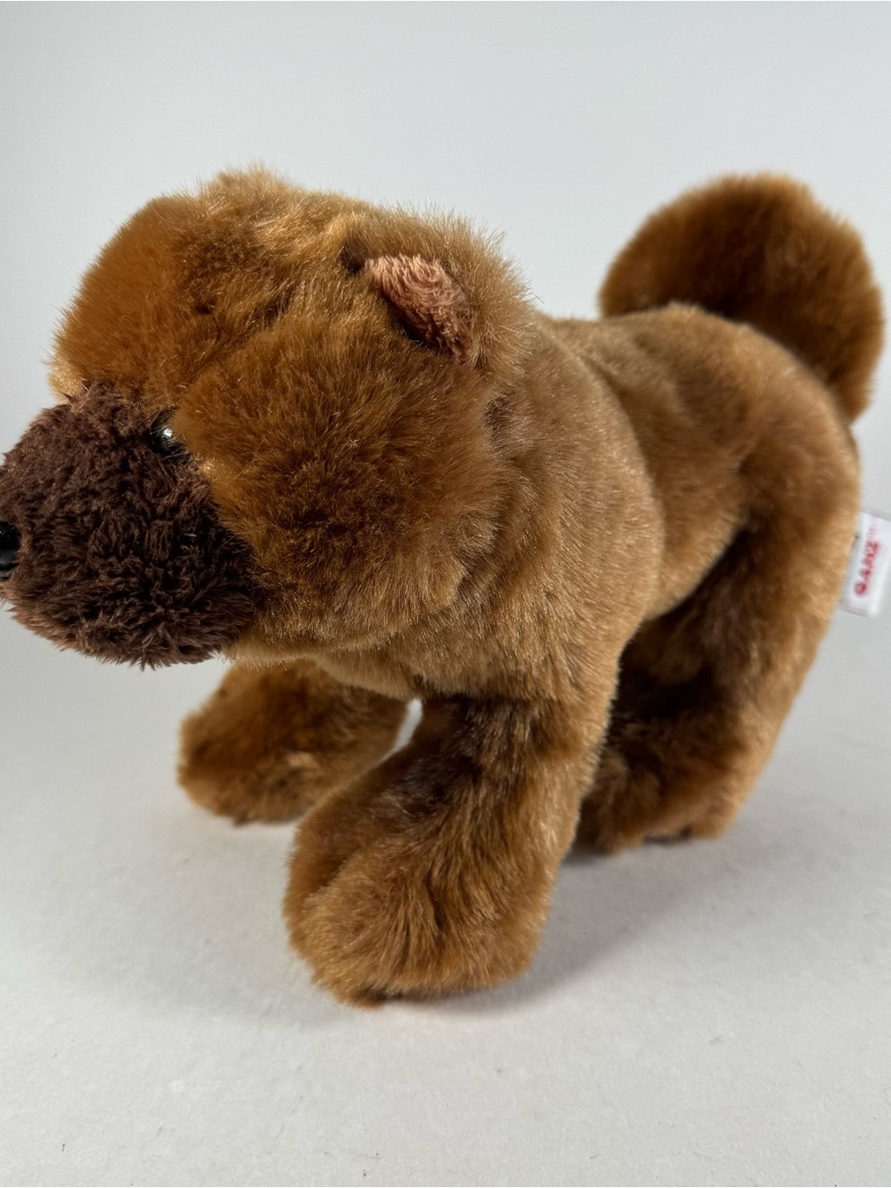 Ganz Webkinz Plush Dog Brown Chow Chow HM415 Stuffed Animal Toy No Code 9"